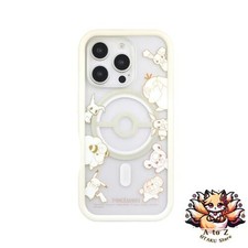 NEW Gourmandise Pokemon iPhone16 Pro MagSafe Compatible Plump Frame Case Ivory