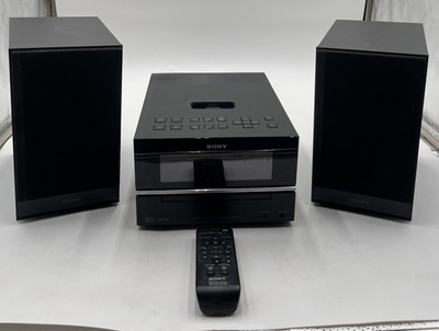 Sony Micro Hi-Fi Shelf System CD Player Radio iPod Dock Remote HCD-BX20i Works