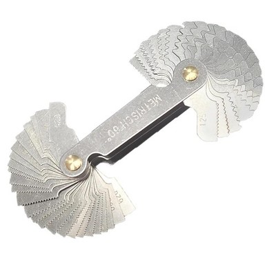 Thread Pitch Gauges Measure Tool Set,Stainless Steel Thread Gauges, Metric & ...