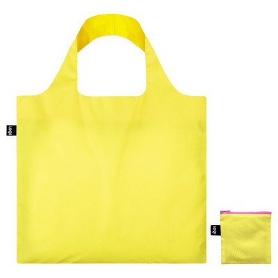 LOQI Recycled bag neon yellow, neon yellow, Neon yellow, Contemporary, Neon Yell