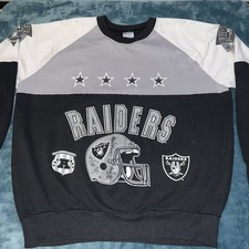 Vintage 80โs Raiders Football Sweatshirt Made in USA ๐บ๐ธ, Size XL