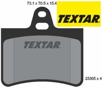 Textar 2330501 Bremsbelagsatz FüR Scheibenbremse Bremsbelagsatz FüR Citroen