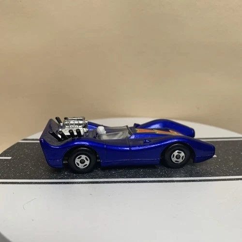 1971 Matchbox Lesney Superfast No. 61 Blue Shark Open Top Race Car #86 1:64 NM