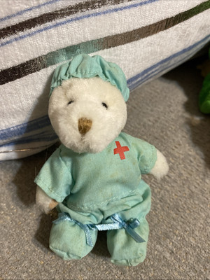 Ganz Wee Bear Village ''Doctor Feel Good''  5'' bear plush with tag Medical Bear