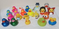 Lot of 21 Rubber Ducks Assorted Small Sizes, Styles and Colors - Jeep Ducking