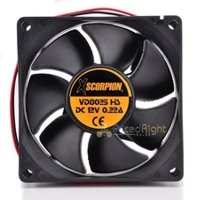 12V Thin Square Plastic Electric 3" x 1" Slim Rotary Cooling Fan FAN3 Xscorpion