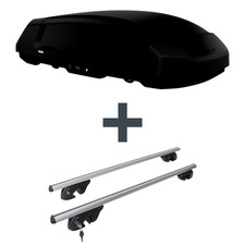 Dachbox Thule Force 3 M + Dachtr�ger Menabo Sherman f�r BMW 3er Touring E91 Top