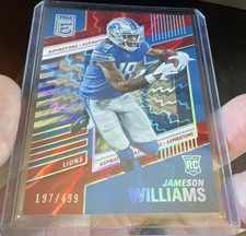2022 Panini Donruss Elite Aspirations Rookie Jameson Williams #121 Lions /499