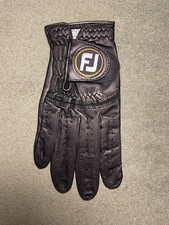 Footjoy StaSof Black Leather Golf Glove, Men s Right Hand, Small