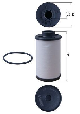 Knecht HX 132D Hydraulikfilter, Automatikgetriebe FüR Audi Seat Skoda VW-image