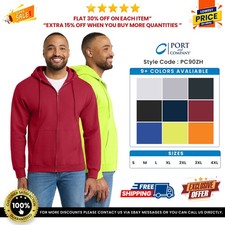 Port  Company PC90ZH Men's Essential Fleece Full-Zip Hooded Sweatshirt