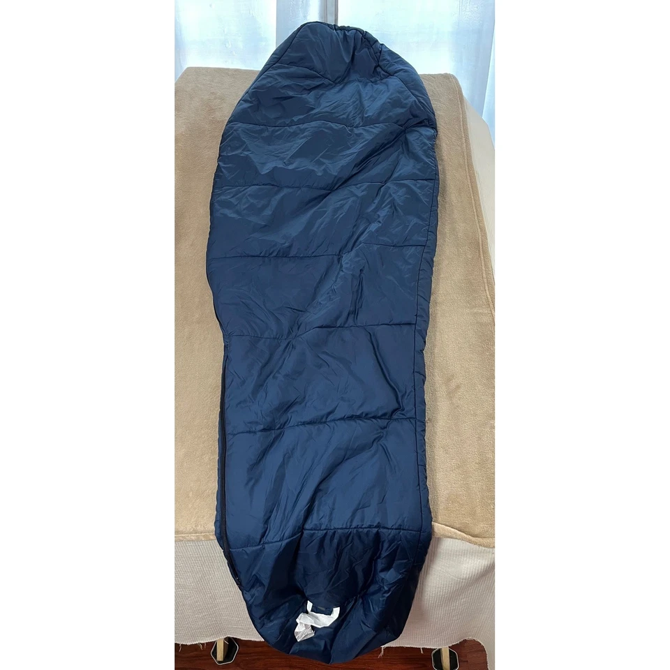 Saco de dormir Mountain Equipment Lunar II azul camping mochilero al aire libre usado en excelente estado Foto 4 de 4