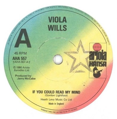 Viola Wills - If You Could Read My Mind - Used Vinyl Record 7 - G6244z