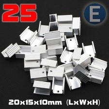 25pcs Aluminum Heatsink for Transistor or Voltage Regulator TO-220 20x15x10mm US
