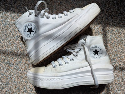 Converse Chuck Taylor All Star Move hi women's Size 7 Sneakers white 568498C