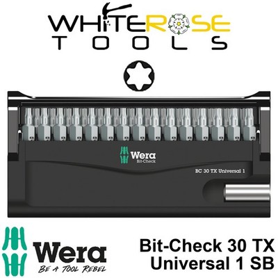 Wera Schraubendreherbit-Satz Bithalter Bit-Check 30 TX Universal 1 SB 30-tlg Torx