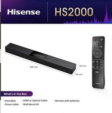 240W Hisense HS2000 2.1ch Soundbar Visual Built-Woofer DTS | Powerful Bass Audio