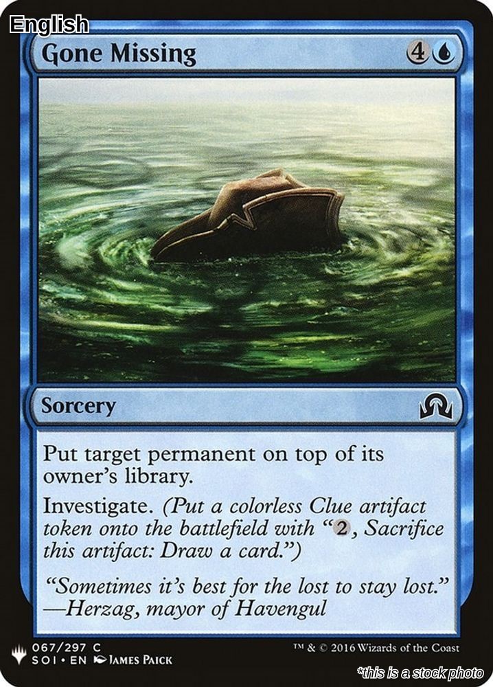 Magic Gone Missing [LIST - 67] NM