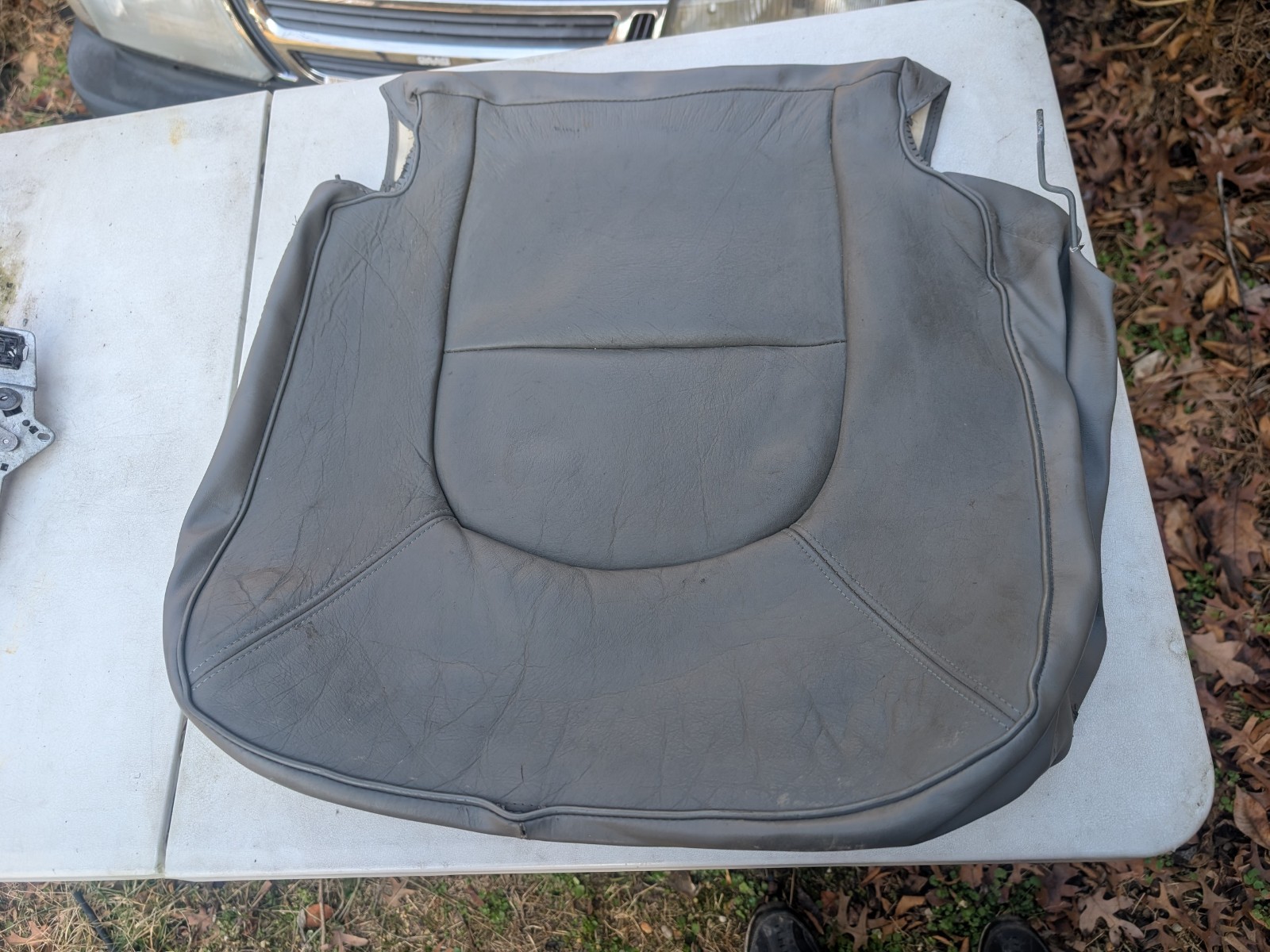 Saab 900 / 9000 Turbo Leather seat bottom Classic rare Grey 91 92 93 94 ...
