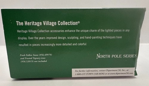DEPT 56 - "GLITTER DETAIL" NORTH POLE VILLAGE ZUBEHÖR #56812 - 2-teiliges Set - Bild 5 von 6