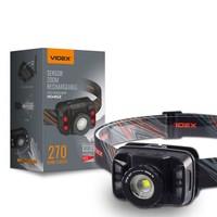Led Stirnlampe Wiederaufladbar Videx H045Z 270Lm Kopflampe Rotlicht Sensor 5Modi