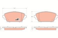 Trw BremsbeläGe Bremsbelagsatz BremsklöTze Cotec Vorne GDB3227
