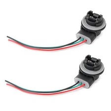 2 PCS 3157B Bulb Socket, Bulb Wiring Pigtail Socket, Car Turn Signal Brake