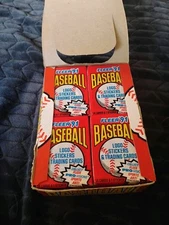 1991 Fleer Baseball Canadian Box 36 Unopened Wax Packs Rare Nolan Ryan On Bottom