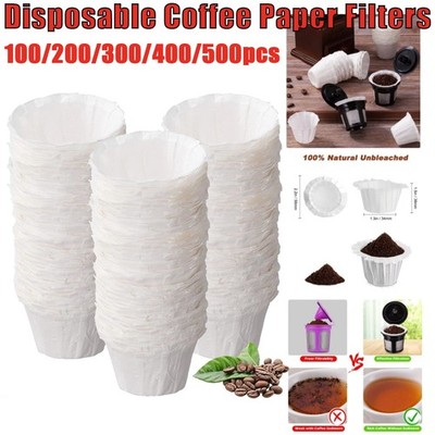 100-500x Disposable Paper Filters Cups Replacement K-Cup Filters Coffee Capsule