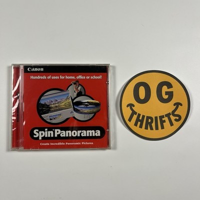 NEW & SEALED Canon Spin Panorama Software CD-ROM Panoramic Photo Creator Mac/PC