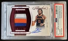 2023-24 Panini Flawless Jalen Brunson Patch Auto Ruby #/15 Knicks PSA 10
