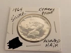 1964 Accented Hair Kennedy Proof Half Dollar 90% Silver ! free ship!