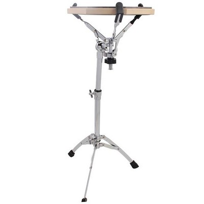 New High Quality Professional Chrome Plated Dumb Snare Drum Stand Tripod Silver