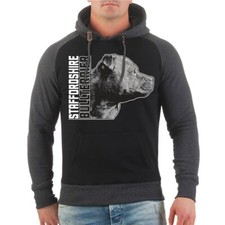 Felpa con cappuccio Staffordshire Bullterrier profilo felpa cani cani al personale