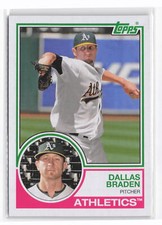Dallas Braden #167 2021 Topps Archives Oakland Athletics