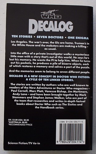 DECALOG (Doctor Who Adventures) Ten Stories, Seven Doctors, One Enigma (1st Ed.) - Picture 10 of 14