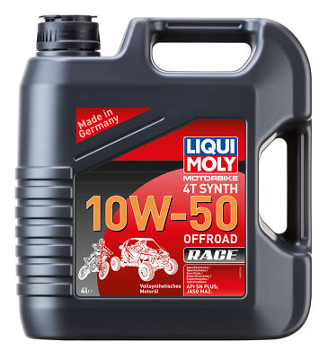 LIQUI MOLY LM Motorbike 4T Synth 10W-50 Offroad Race 3052 4 l Kanister Kunststof
