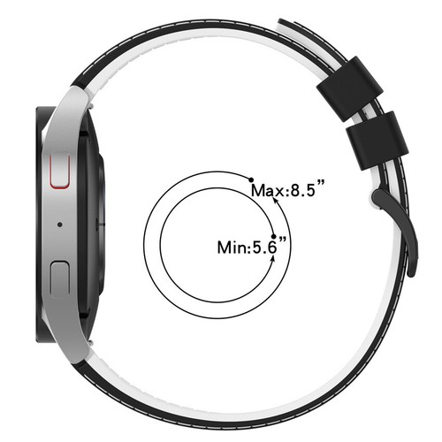 Band Silicone For Samsung Galaxy Watch 6 Classic 5 Pro 4 44mm Sport Correa Strap - Foto 3 di 31