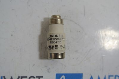 Linder Neozed 25 amp 380  fuse  USED
