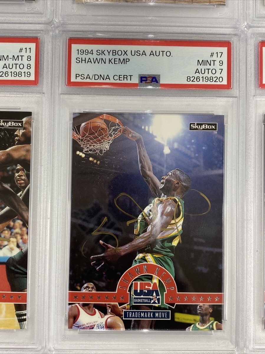 FULL SET OF 8 1994 SKYBOX USA TRADEMARk MOVES AUTOGRAPH CARD w