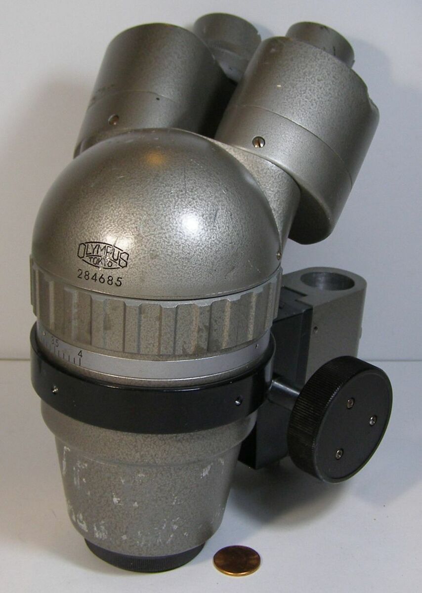 OLYMPUS .7-4X P/R 284685 STEREOZOOM MICROSCOPE HEAD MISSING OLYMPUS .7-4X P/R 284685 STEREOZOOM MICROSCOPE HEAD MISSING