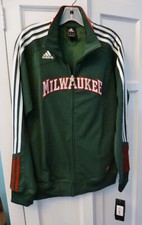Milwaukee Bucks Adidas Authentic NBA Team Warm-Up Jacket Size Med. NWT