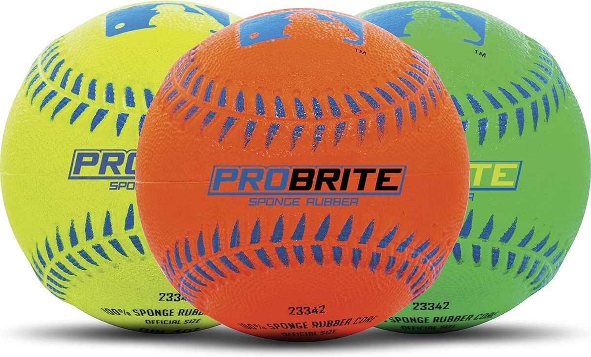 Franklin Sports - Pro Brite - Neon Rubber Teeball - MLB