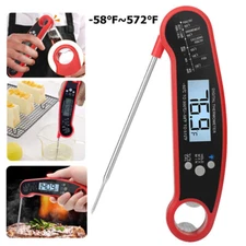 Instant Read Digital Meat Thermometer Fast for Kitchen Food Cooking BBQ Grilling
