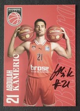 9662 Abdulah Kameric Bamberg Baskets 2023/24 Autogrammkarte original signiert