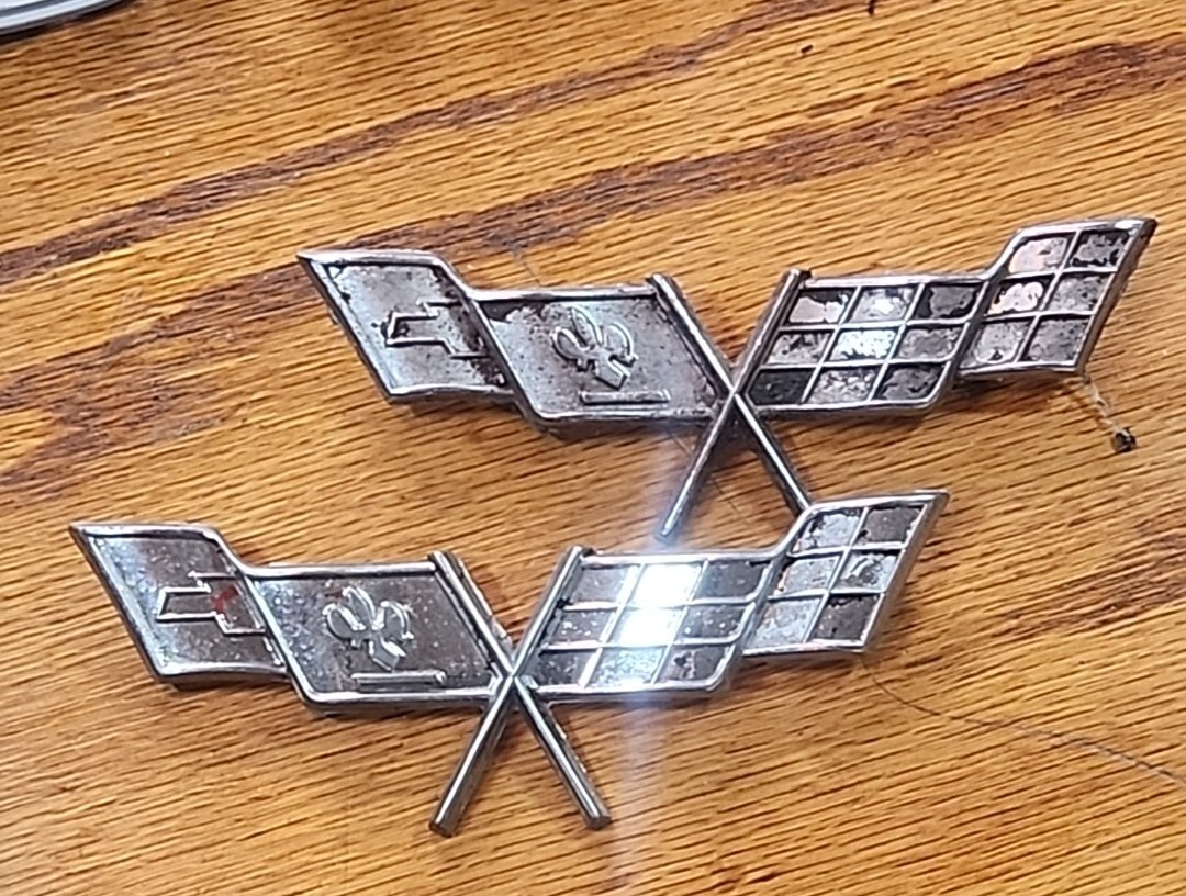 1970's Chevy Corvette Emblem Lot Of 3 | eBay