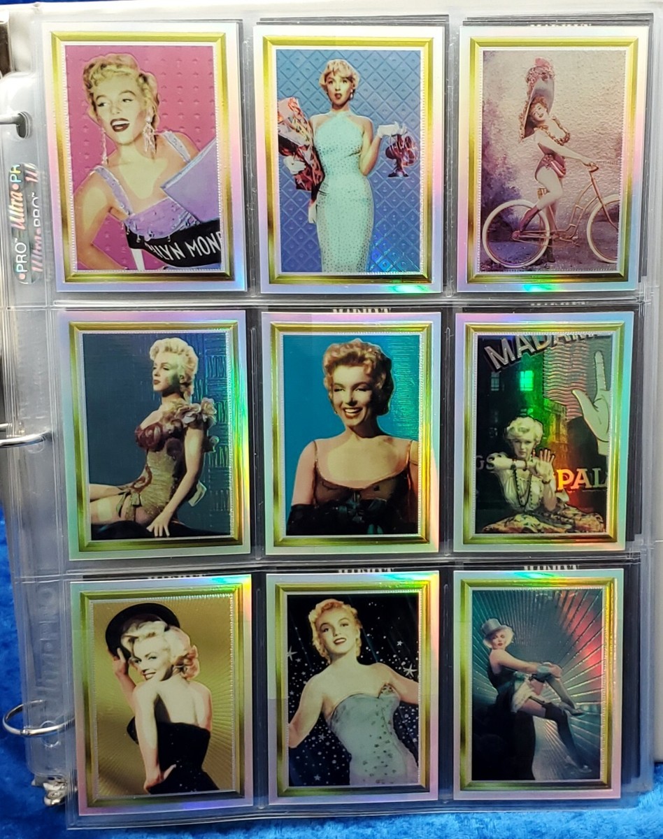 Vtg Marilyn Monroe Trading Card Set Lot (130) Holochrome