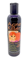 Acne Killer Liquid African Black Soap Face and Body Wash for All Skin Types