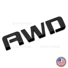Chevy Equinox AWD Liftgate Nameplate Letter Logo Badge Emblem Sport Gloss Black