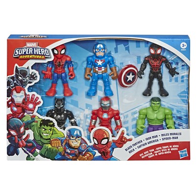 MARVEL フィギュア セット Heroes of Goo Jit Zu Minis Marvel Hulk Spiderman Ironman Venom